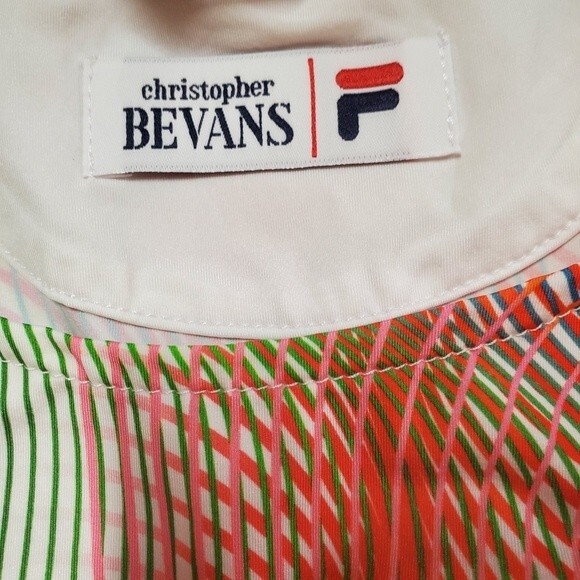 Fila Christopher Bevans Park Spectrum 50+ UPF Multicolored Stretch Athletic Top - Picture 10 of 15